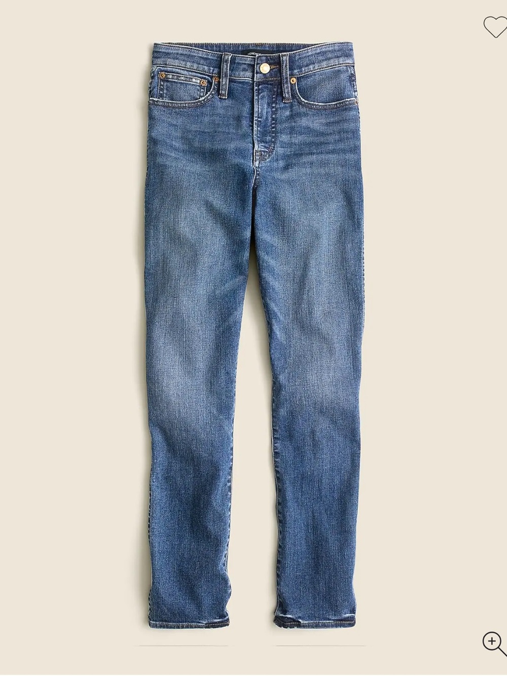 J.Crew Curvy Vintage Slim-Straight Jean in Warm